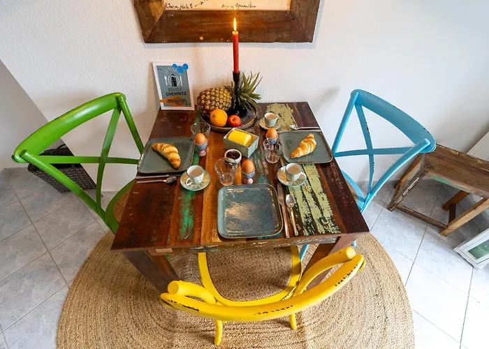 Schlossberg-domizil Mit Weitblick - Arbeitsplatz, Balkon, Netflix, Badewanne & Yogamatte Chemnitz